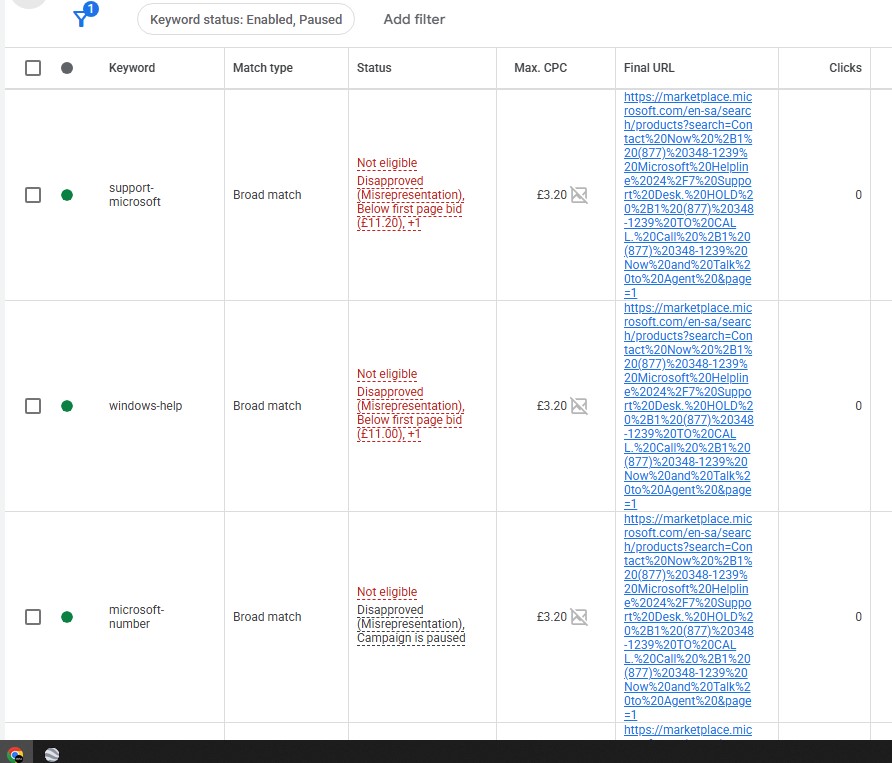 Google Ads Hacked